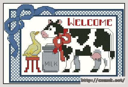 Download embroidery patterns by cross-stitch  - Farm friends, author 