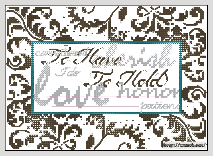 Download embroidery patterns by cross-stitch  - Treasured words, author 