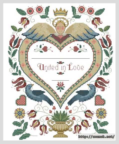 Download embroidery patterns by cross-stitch  - Свадебная метрика этнические мотивы