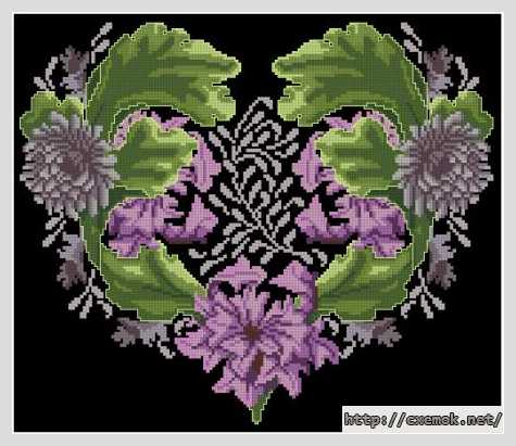 Download embroidery patterns by cross-stitch  - Сердца мира. англия