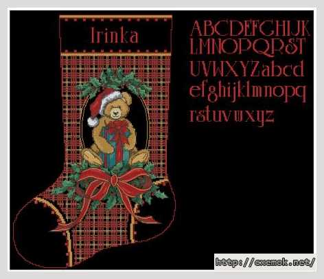 Download embroidery patterns by cross-stitch  - Сапожок