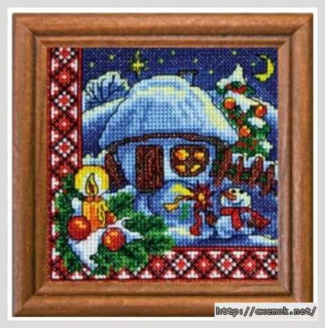 Download embroidery patterns by cross-stitch  - Різдво