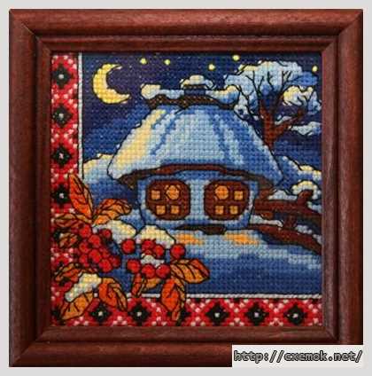 Download embroidery patterns by cross-stitch  - Зимова ніч