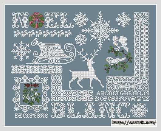 Download embroidery patterns by cross-stitch  - Новогодний семплер