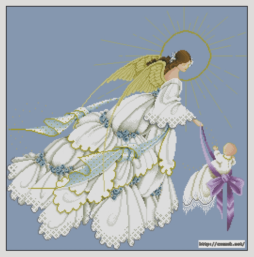 Download embroidery patterns by cross-stitch  - Angel of mercy, author 