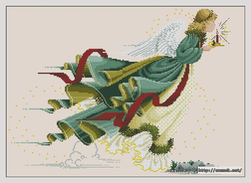Download embroidery patterns by cross-stitch  - Angel of light, author 