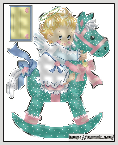Download embroidery patterns by cross-stitch  - Baby is love record, author 