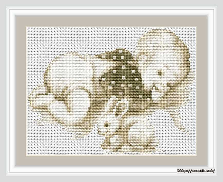 Download embroidery patterns by cross-stitch  - Малыш и зайчик