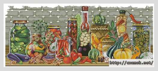 Download embroidery patterns by cross-stitch  - Вкус осени