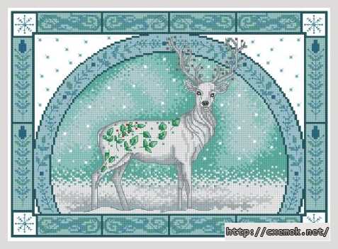 Download embroidery patterns by cross-stitch  - Лесное чудо