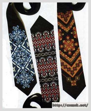 Скачать схему вышивки нитками Краватки