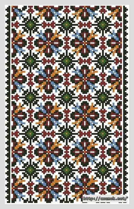 Download embroidery patterns by cross-stitch  - Блуза зірчаста