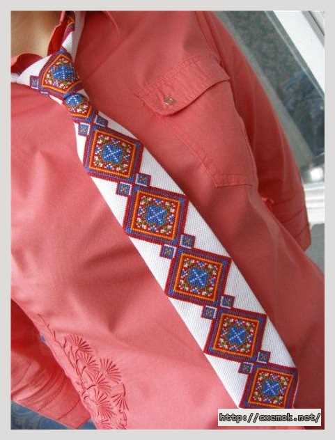 Завантажити схеми вишивки нитками / хрестом  - Краватка жіноча
