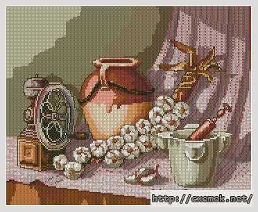 Download embroidery patterns by cross-stitch  - Чеснок