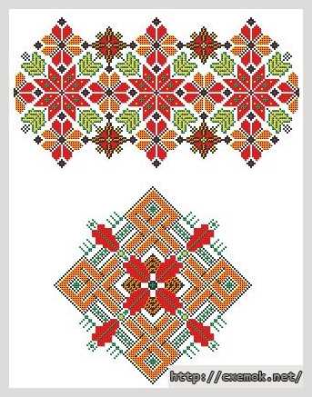 Завантажити схеми вишивки нитками / хрестом  - Украинские орнаменты