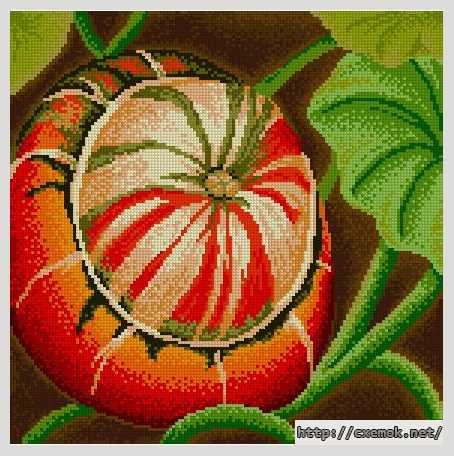 Download embroidery patterns by cross-stitch  - Тыква