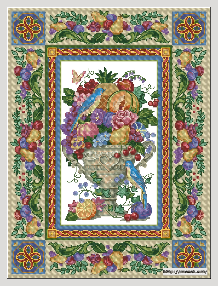Download embroidery patterns by cross-stitch  - Elegant tapestry, author 