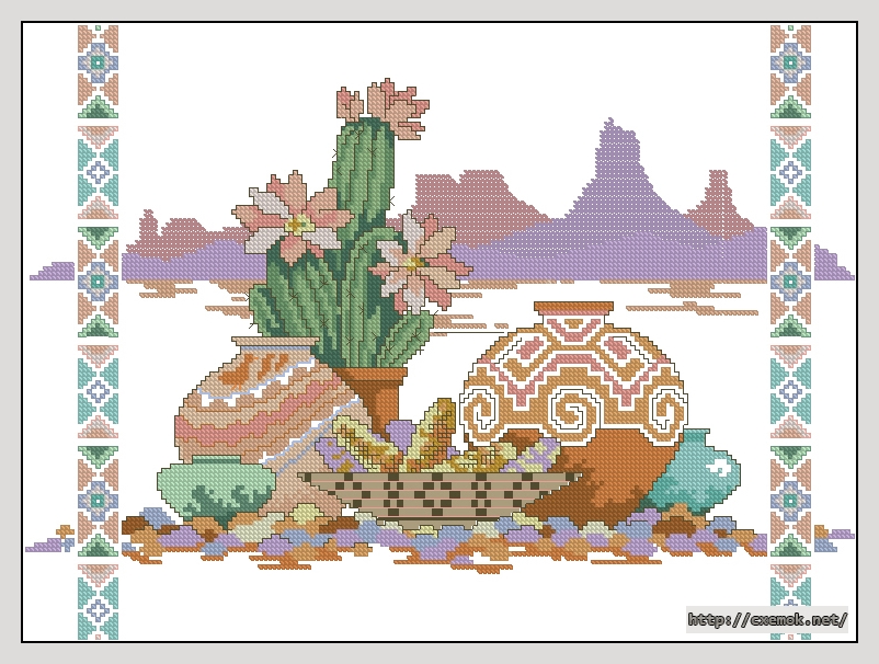 Download embroidery patterns by cross-stitch  - A taste of the southwest, author 