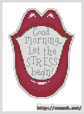 Download embroidery patterns by cross-stitch  - Доброе утро!