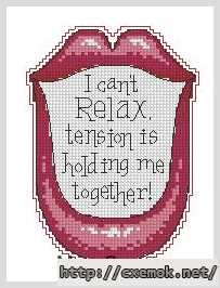 Download embroidery patterns by cross-stitch  - Я не могу расслабиться