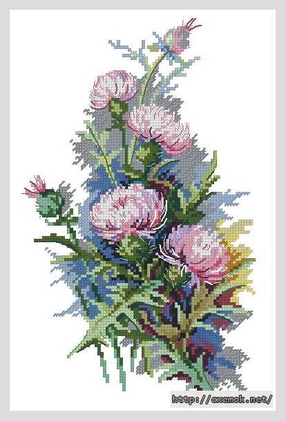 Download embroidery patterns by cross-stitch  - Скромное обаяние