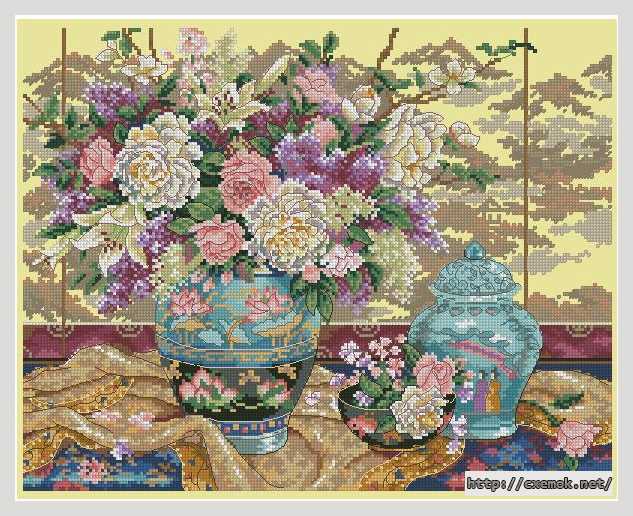Download embroidery patterns by cross-stitch  - Восточное великолепие