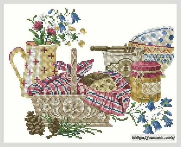Download embroidery patterns by cross-stitch  - Савойский стол