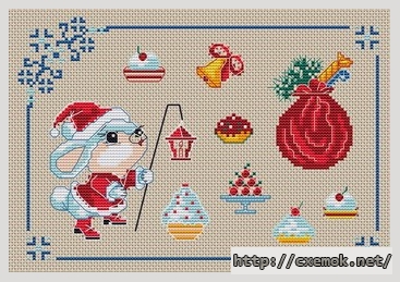 Download embroidery patterns by cross-stitch  - Petit lutin a moustaches, author 