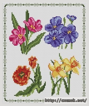 Download embroidery patterns by cross-stitch  - Ornements, author 
