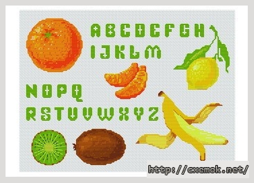 Download embroidery patterns by cross-stitch  - Pures vitamines, author 