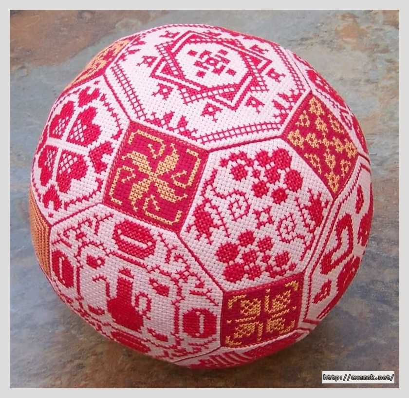 Download embroidery patterns by cross-stitch  - Квакерный шар «восточные сладости»