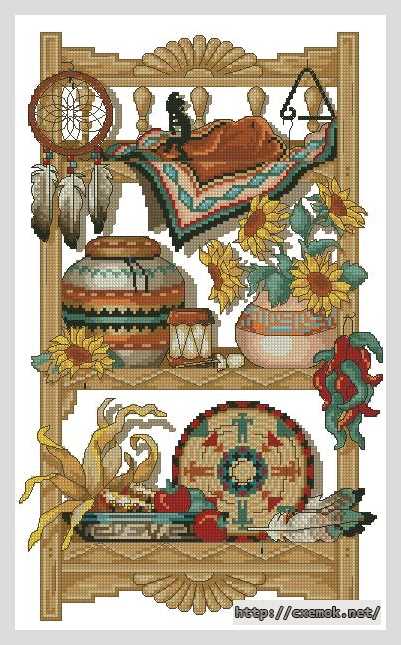 Download embroidery patterns by cross-stitch  - Шарм юго-запада