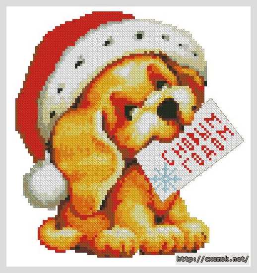 Download embroidery patterns by cross-stitch  - С новым годом