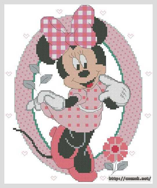 Download embroidery patterns by cross-stitch  - Мини маус