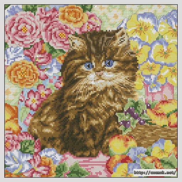 Download embroidery patterns by cross-stitch  - Fluffy, author 