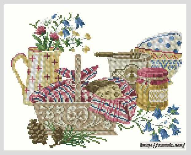 Download embroidery patterns by cross-stitch  - Кухонный натюрморт