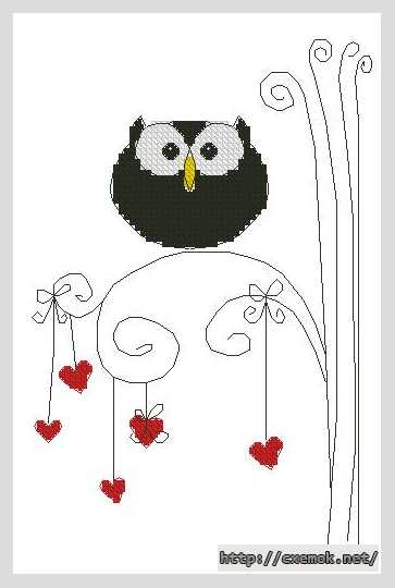 Download embroidery patterns by cross-stitch  - Совушки