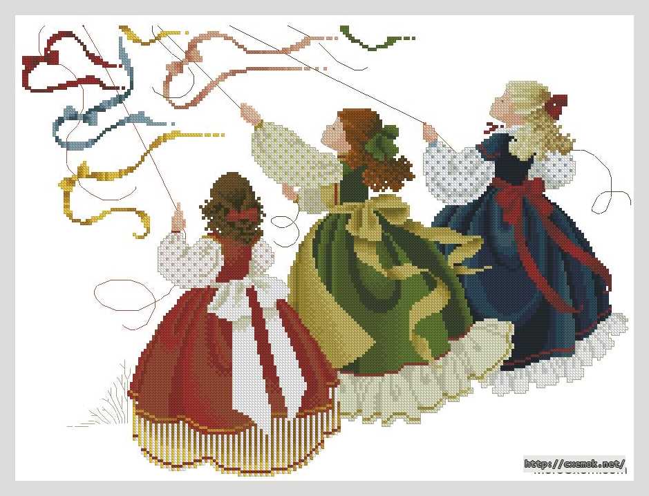 Download embroidery patterns by cross-stitch  - Поймать ветер
