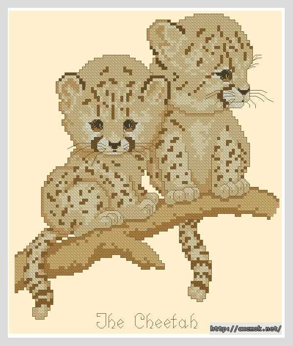 Download embroidery patterns by cross-stitch  - Гепарды
