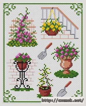 Download embroidery patterns by cross-stitch  - Cultiver son jardin
