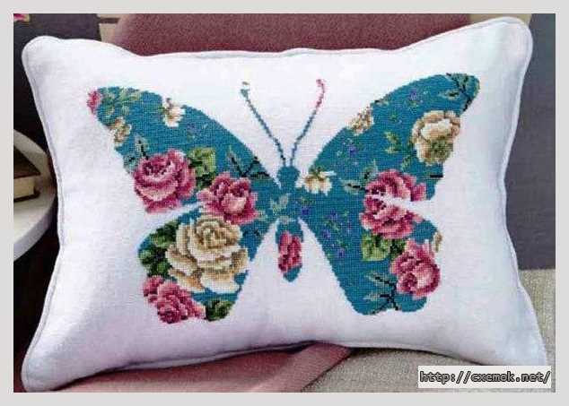 Download embroidery patterns by cross-stitch  - Бабочка