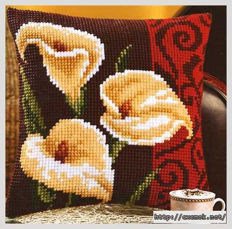 Download embroidery patterns by cross-stitch  - Каллы