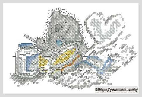 Download embroidery patterns by cross-stitch  - Юный повар