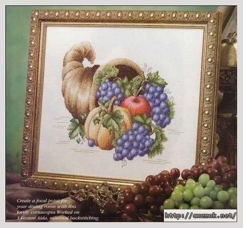 Download embroidery patterns by cross-stitch  - Рог изобилия