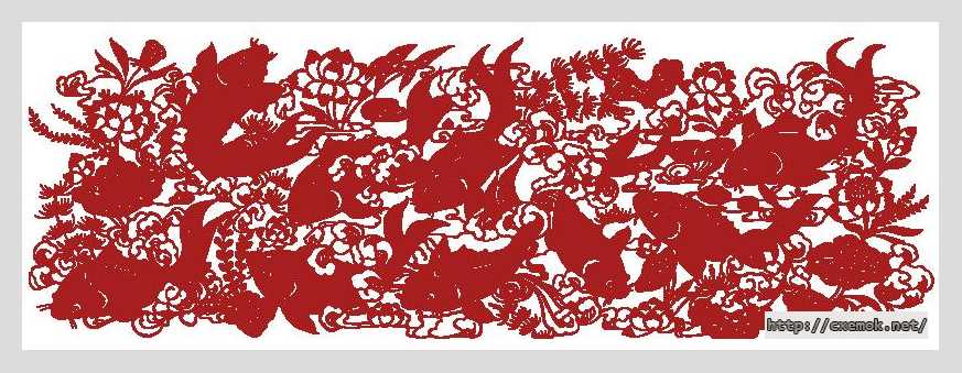 Download embroidery patterns by cross-stitch  - Красные рыбы