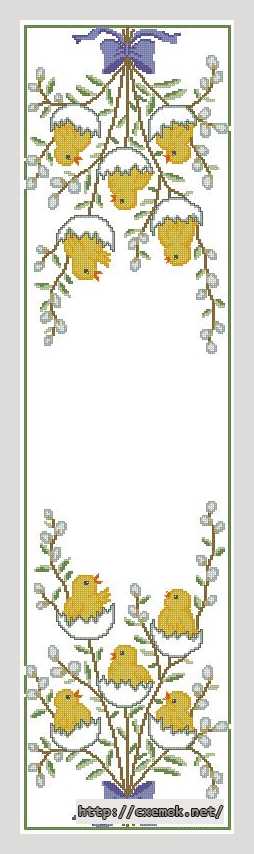 Download embroidery patterns by cross-stitch  - Накидка на паску