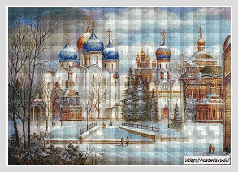 Download embroidery patterns by cross-stitch  - Русь православная