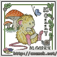 Download embroidery patterns by cross-stitch  - Molly mouse, author 