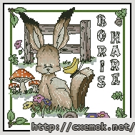 Download embroidery patterns by cross-stitch  - Boris hare, author 