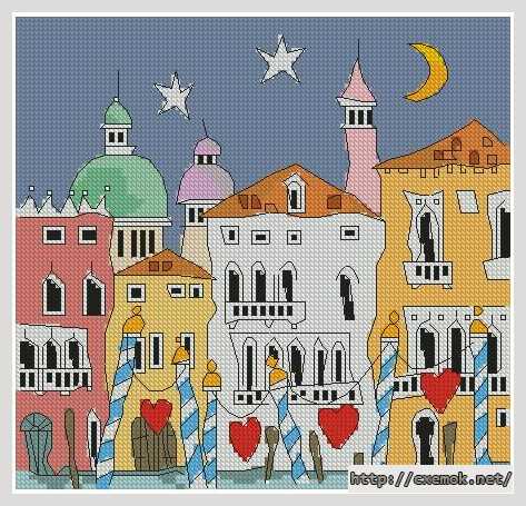 Download embroidery patterns by cross-stitch  - Венецианский балкон